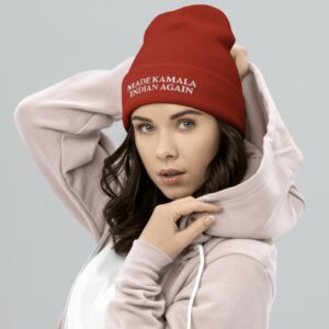 MADE KAMALA INDIAN AGAIN BEANIEs