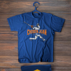 Queens Chosen Juan 22 Blue T-Shirt NY Baseball