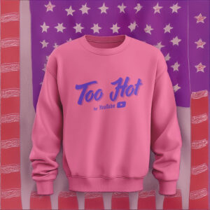 Too Hot For Youtube Crewneck